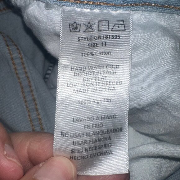 Juniors jeans 11 great smoky high waist mom fit baggy cropped EUC - Picture 4 of 4